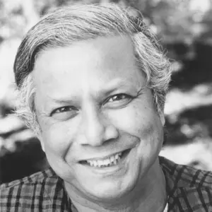 Retrato de Muhammad Yunus