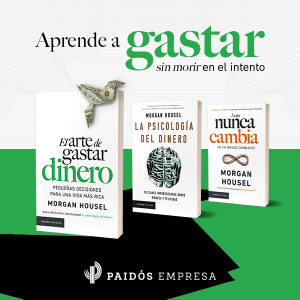 Banner Morgan Housel Libro El arte de gastar dinero y La psicología del dinero