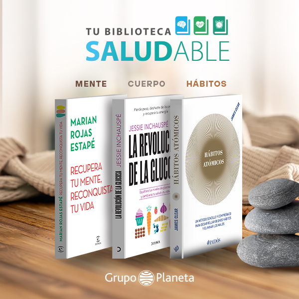 Banner Biblioteca saludable Libros para mente cuerpo habitos