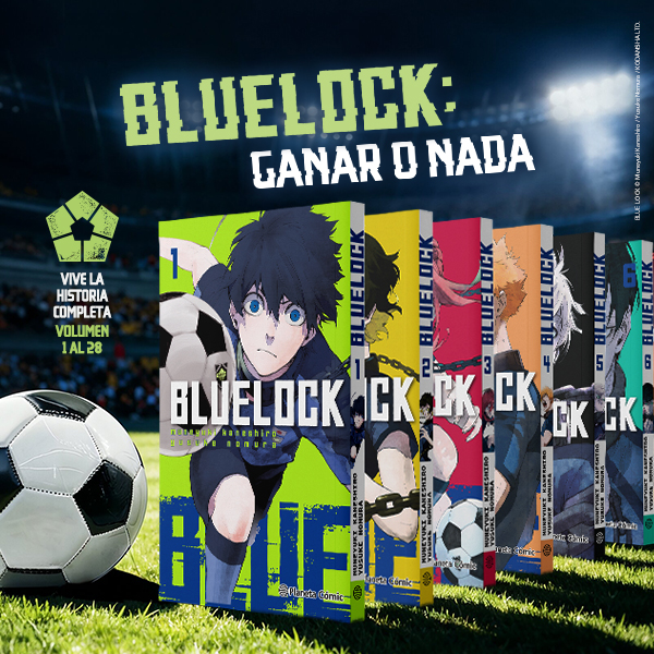 Banner Banner promocional de coleccion de libros sobre Blue Lock pdl
