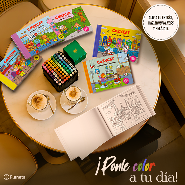 Banner Libros de colorear para adultos Cozy Cat Coloring Book