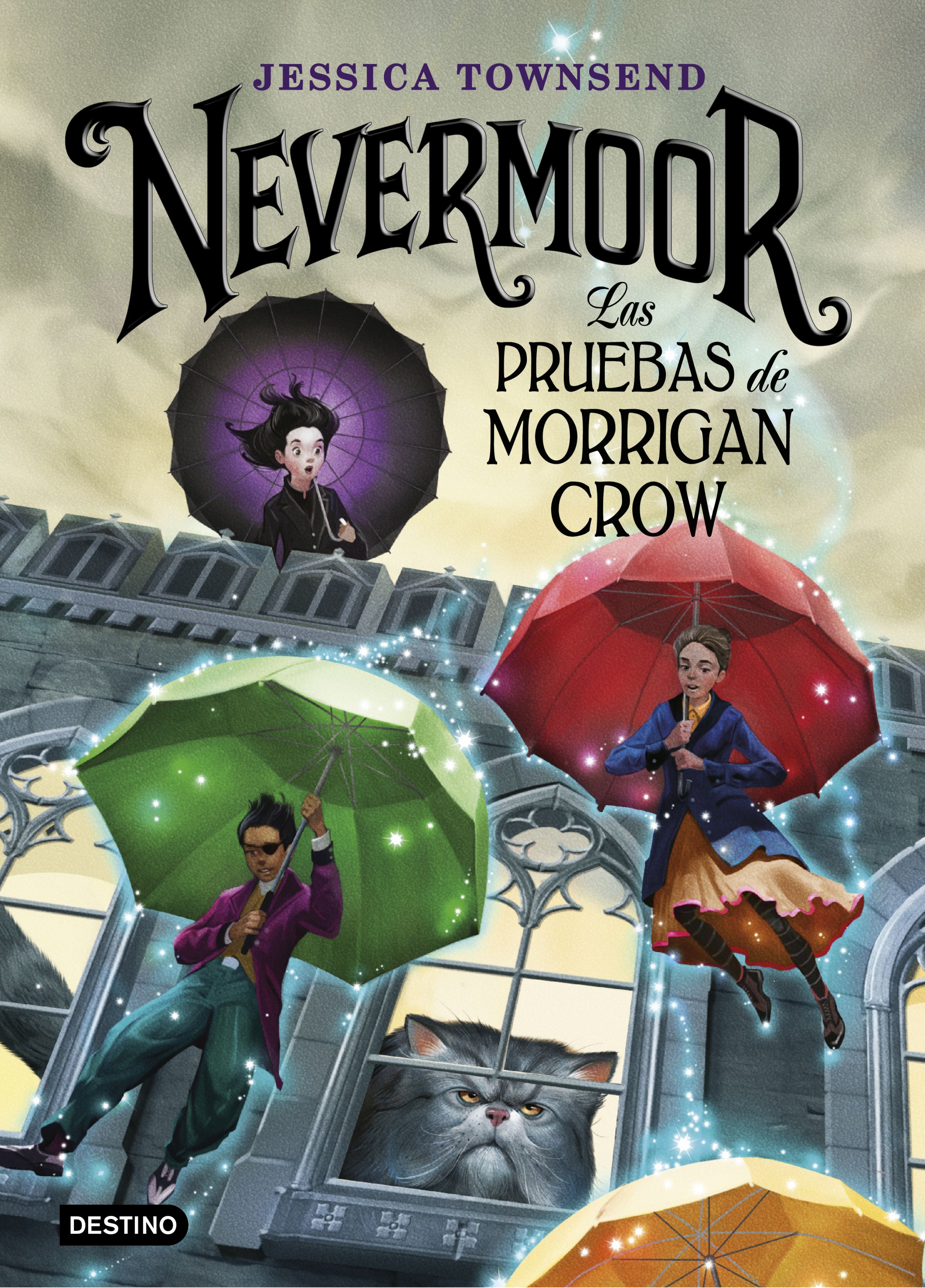 Portada Nevermoor. Las pruebas de Morrigan Crow