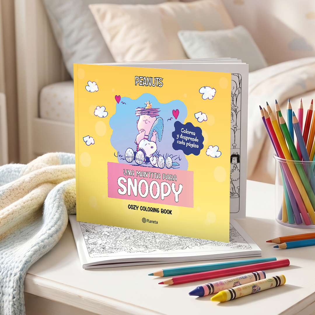 Portada Peanuts. Una mantita para Snoopy. Cozy Coloring Book 1