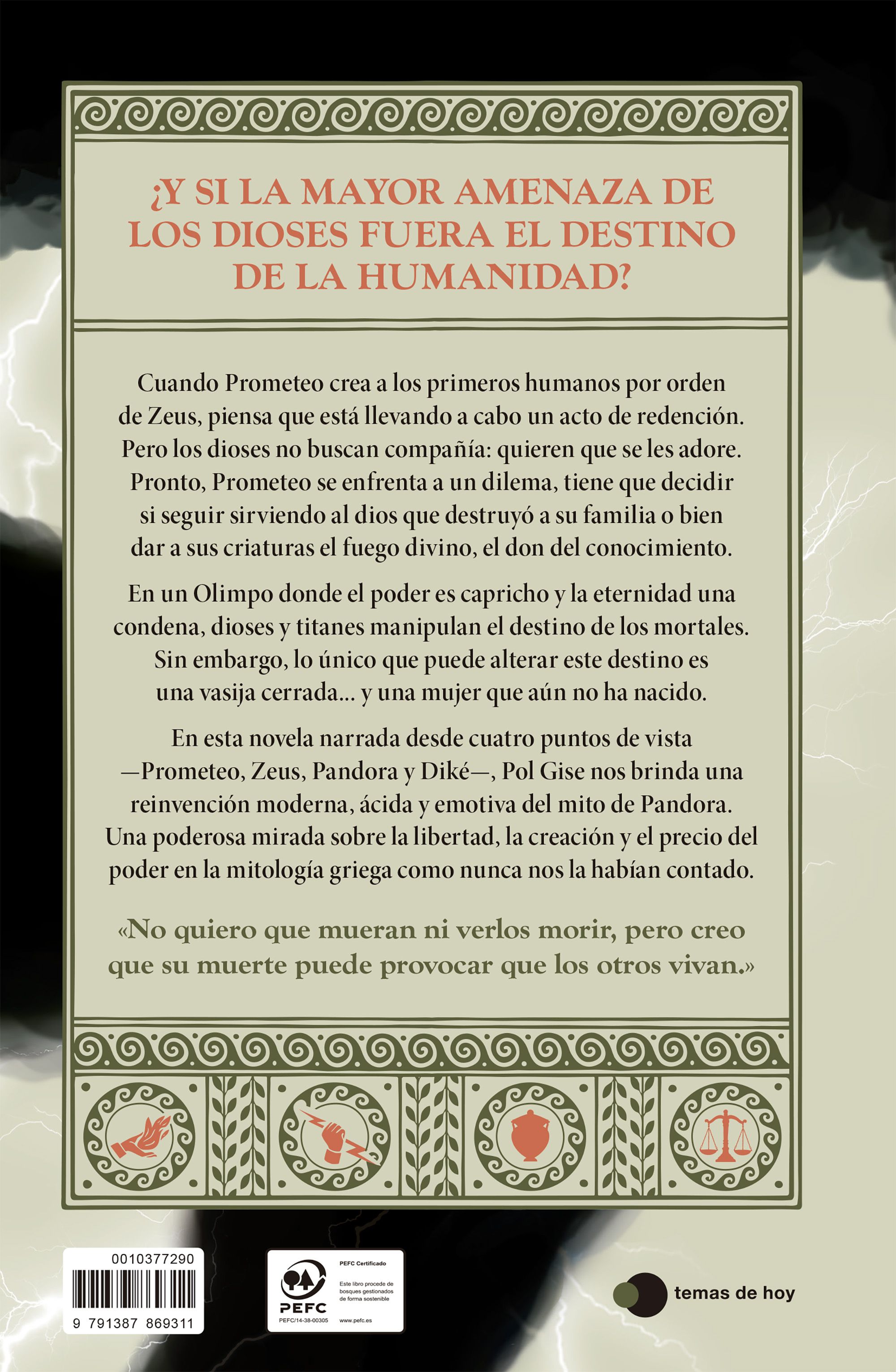 Miniatura contraportada Pandora, el destino de la humanidad