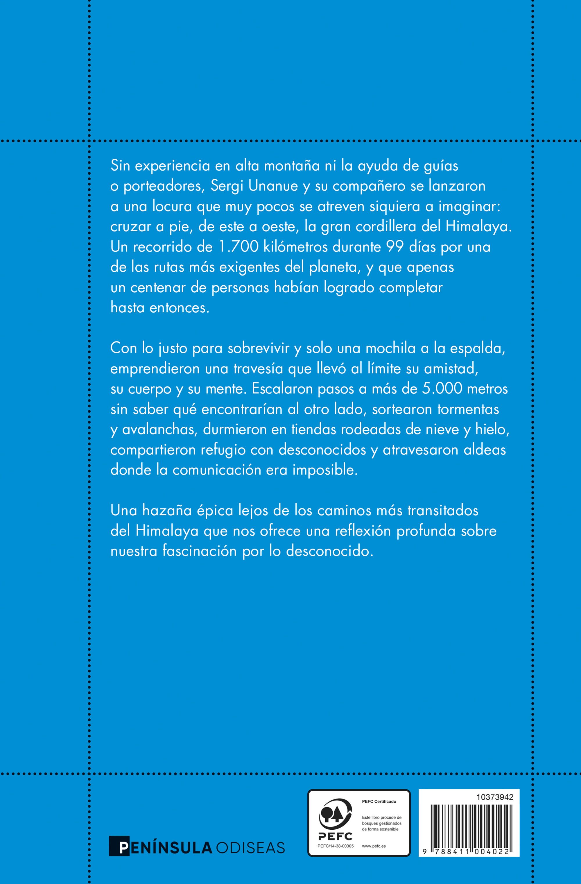 Miniatura contraportada El sendero de las nubes