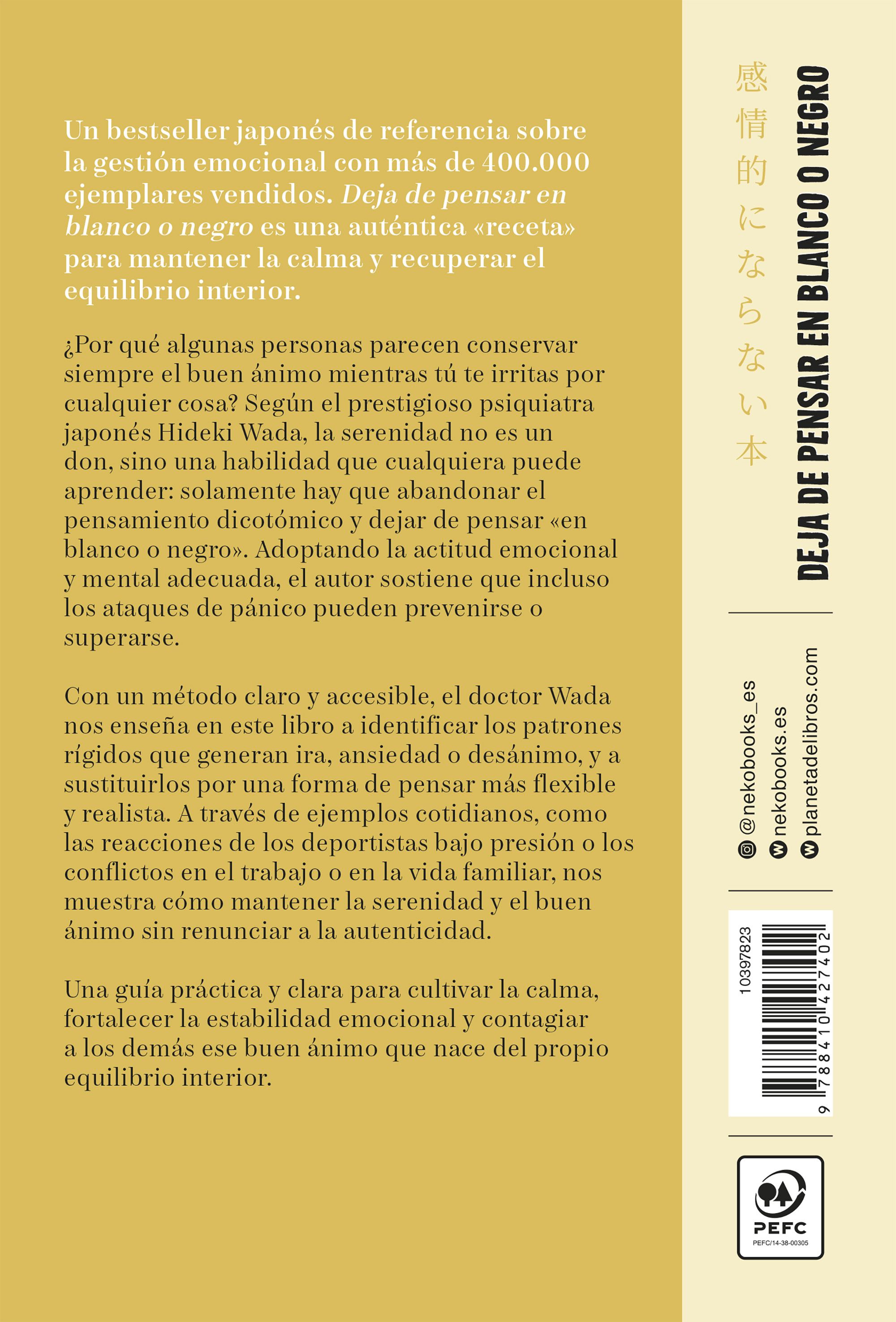 Miniatura contraportada Deja de pensar en blanco o negro