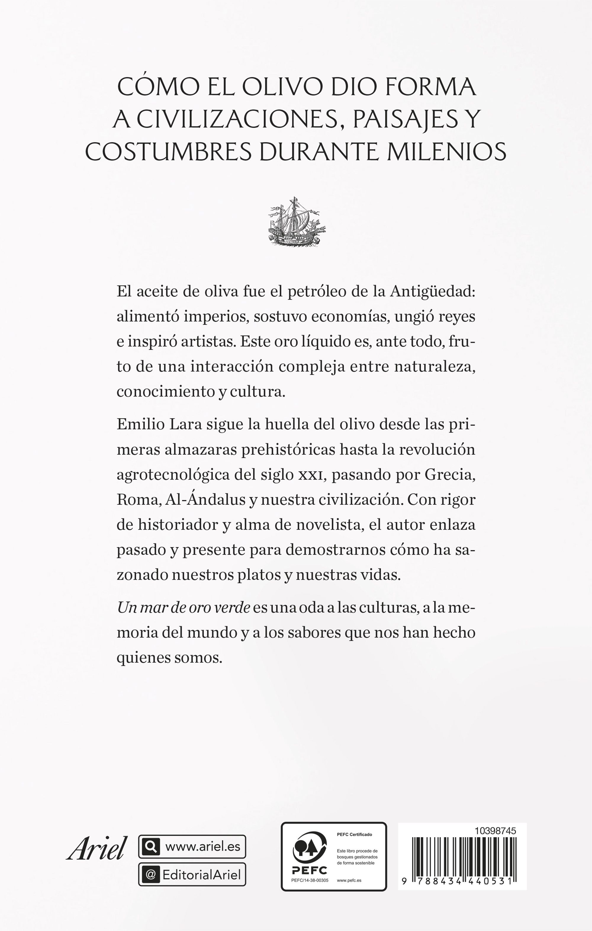 Miniatura contraportada Un mar de oro verde