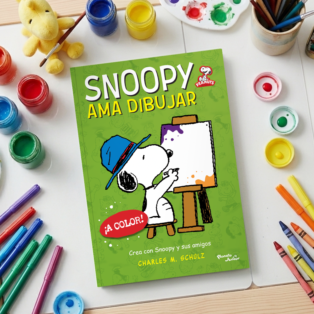 Portada Peanuts. Snoopy ama dibujar. A color 1