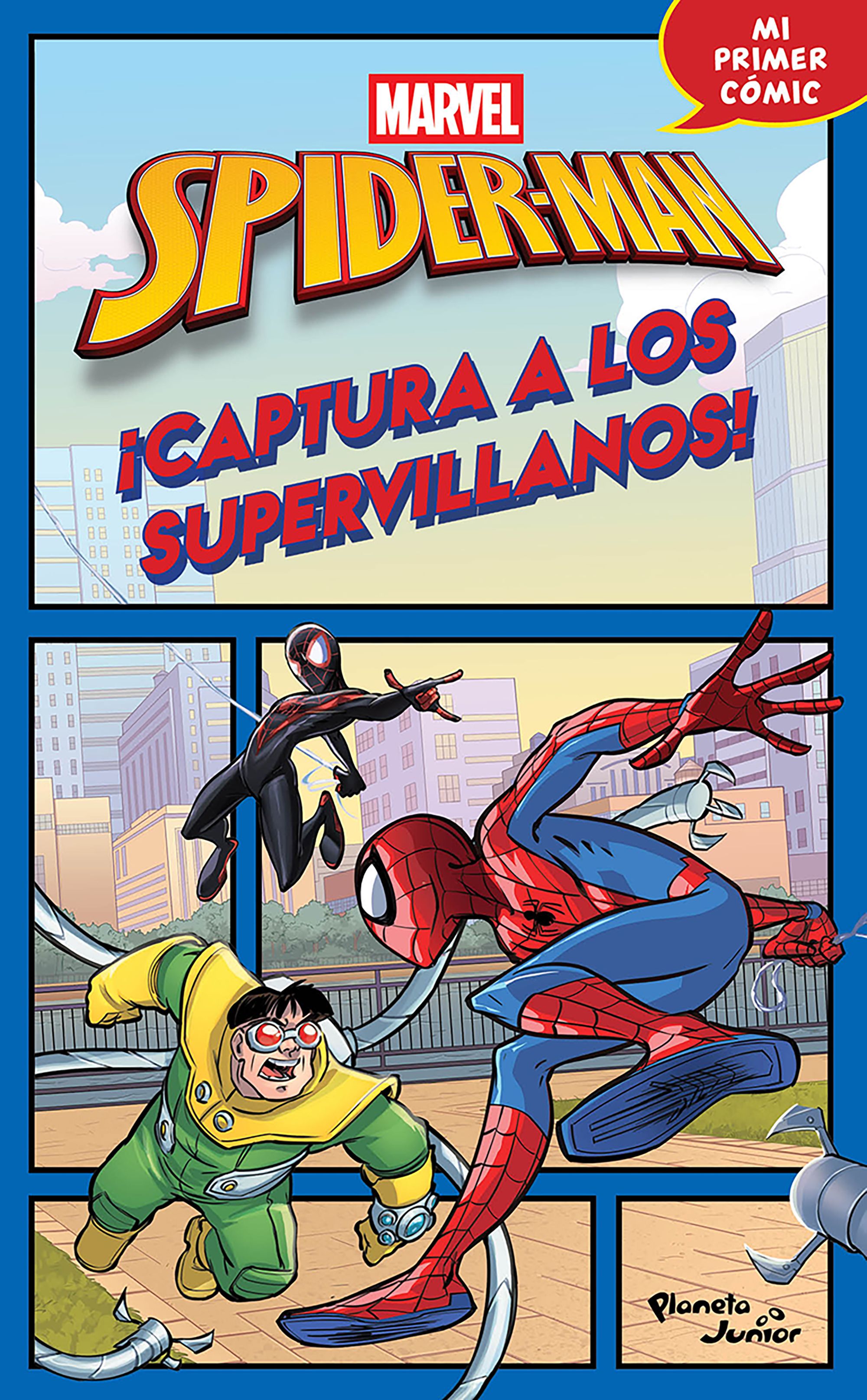 Portada Spider-Man. ¡Captura a los supervillanos!