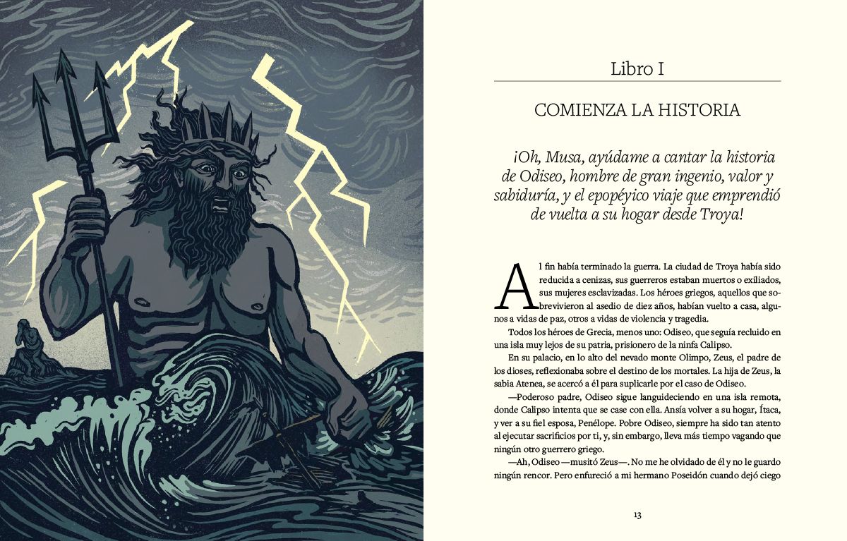 Portada Odisea. Una adaptación ilustrada 0