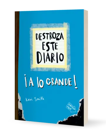 Portada Destroza este diario. A lo grande - Azul flúor