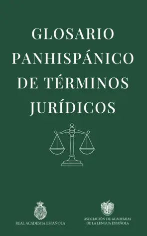 Portada Glosario panhispánico de términos jurídicos