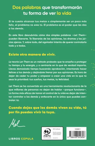Contraportada TD La teoría Let Them. La clave está en soltar