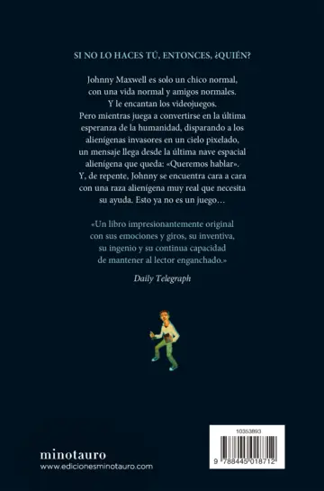 Contraportada Trilogía Johnny Maxwell nº 01/03 Solo tú puedes salvar a la humanidad