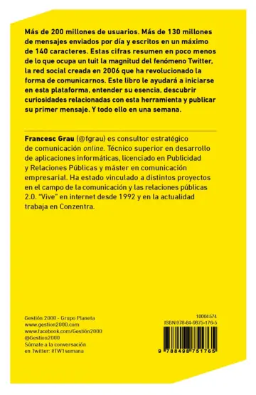 Contraportada Twitter en una semana