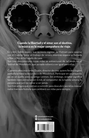 Contraportada La chica de Woodstock