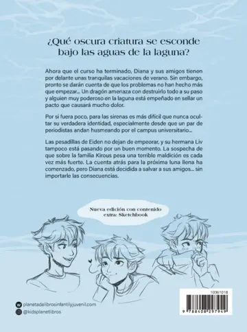 Contraportada Blue Moon. El espíritu de la laguna