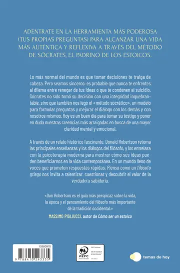 Contraportada Piensa como un filósofo griego