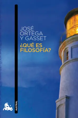 Portada ¿Qué es filosofía?