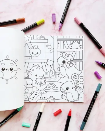 Imagen extra El superlibro para colorear kawaii 1