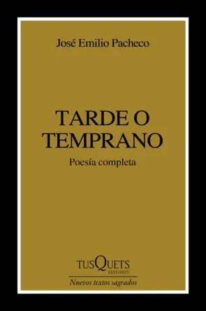 Portada Tarde o temprano TD