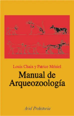 Portada MANUAL DE ARQUEOZOOLOGÍA