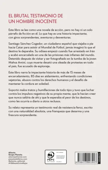 Contraportada Cómo sobreviví 15 meses entre rejas