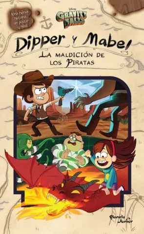 Portada Gravity Falls. Dipper y Mabel. La maldición de los piratas