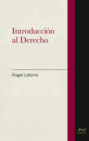 Portada Introducción al Derecho