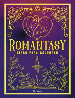 Portada Romantasy. Libro para colorear