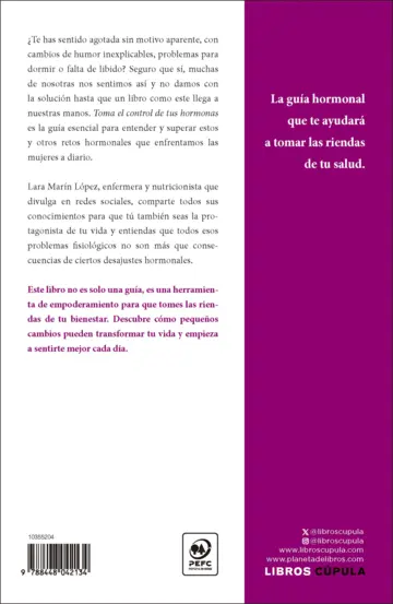 Contraportada Toma el control de tus hormonas