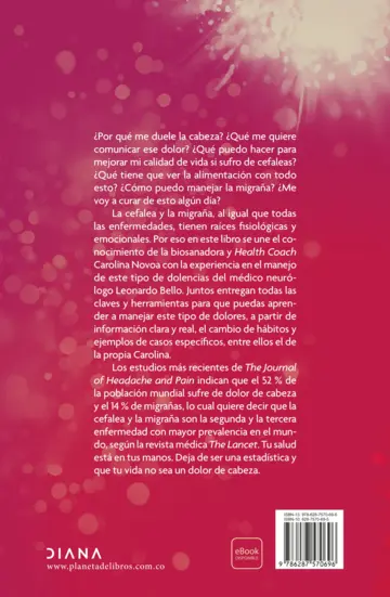 Contraportada Que tu vida no sea un dolor de cabeza (Edición mexicana)