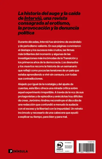 Contraportada Los desnudos y los muertos
