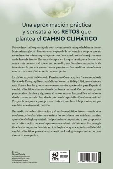 Contraportada No se trata de si es verde o no, sino de si elimina o reduce las emisiones