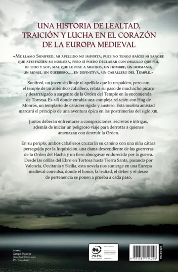 Contraportada Yo, templario