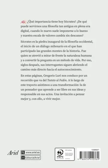 Contraportada Matar a Sócrates