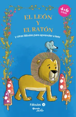 Portada Fábulas 4. El león y el ratón y otras fábulas para aprender a leer