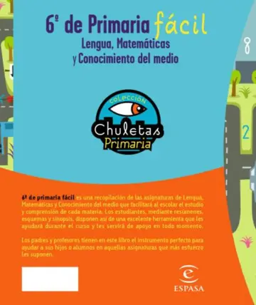 Contraportada 6º de Primaria fácil. Libro de Contenidos