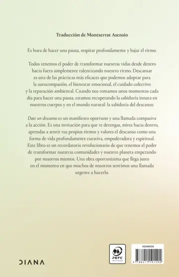 Contraportada Date un descanso (Edición mexicana)