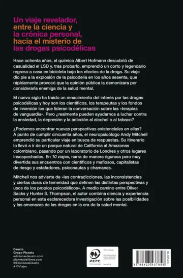 Contraportada 10 viajes (Edición mexicana)