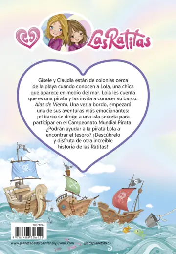 Contraportada Las Ratitas 14. El gran tesoro pirata