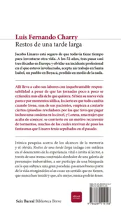 Miniatura contraportada Restos de una tarde larga