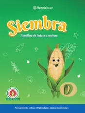 Portada Siembra. Libro del docente D. Semillero de lectura y escritura.