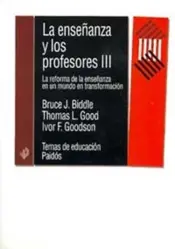 Portada La enseñanza y los profesores, III