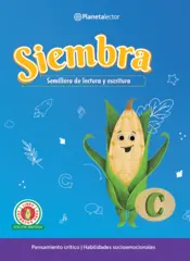 Portada Siembra. Libro del docente C. Semillero de lectura y escritura.