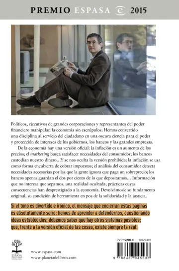 Contraportada El libro prohibido de la economía