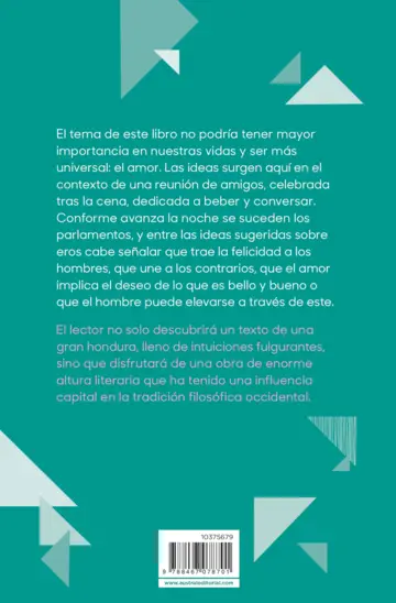 Contraportada El banquete o sobre el amor