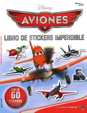 Portada Aviones. Libro de sticker