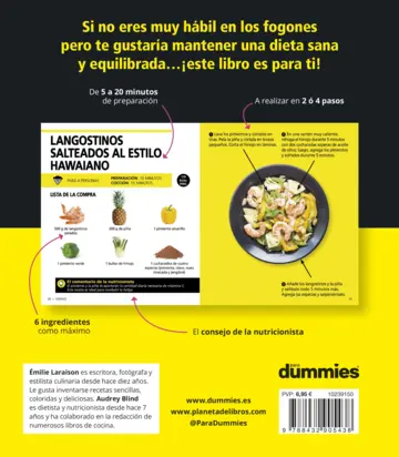 Contraportada Cocina ligera para Dummies