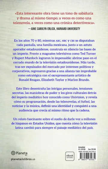 Contraportada En vivo desde América (Spanish Edition)